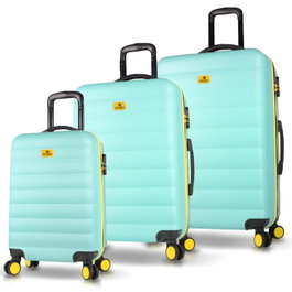 Zoozie Bags Juego de Maletas de 3 Piezas Color Menta
